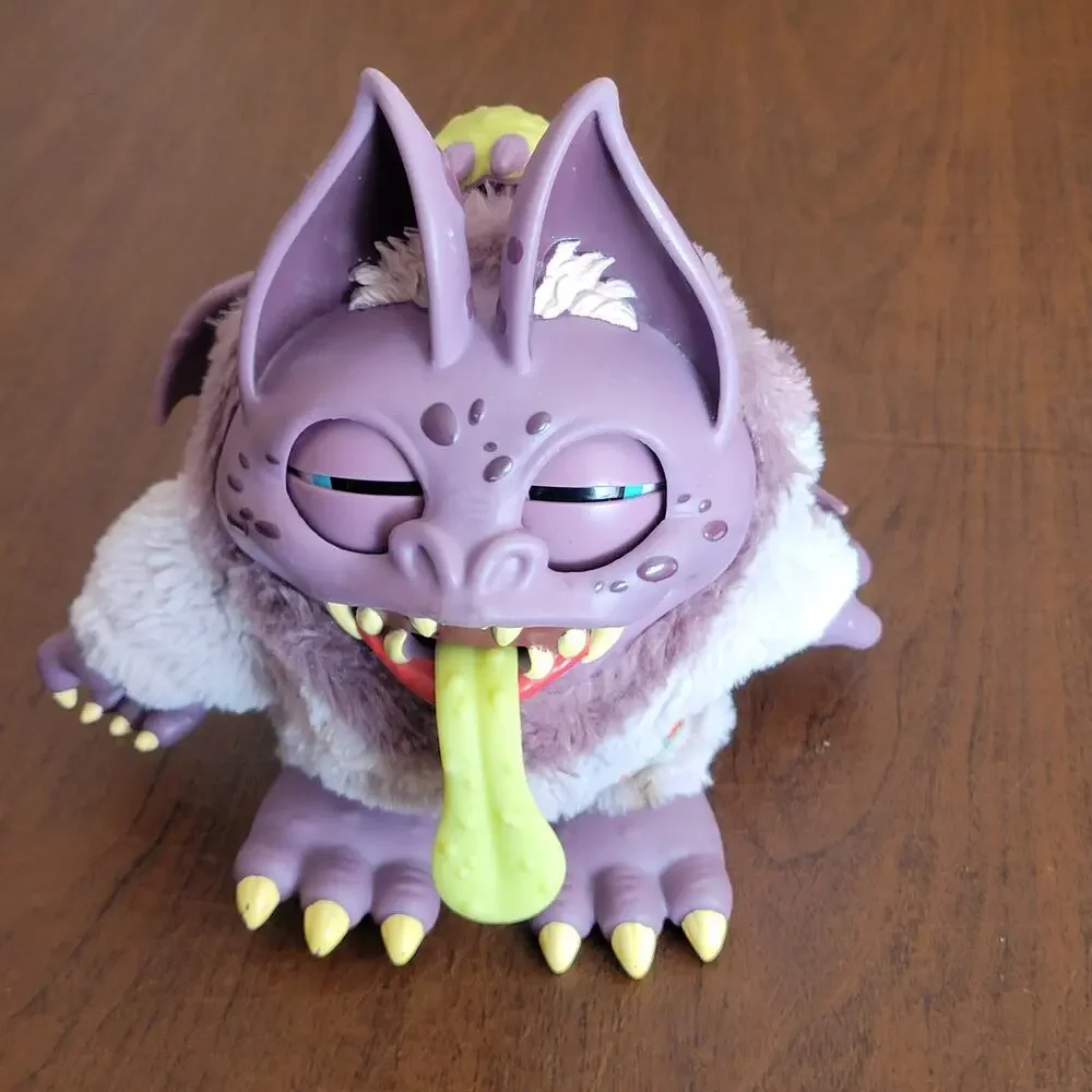 Crate Creatures Surprise Big Blowout Guano Purple Monster Bat Talking Plush Toy